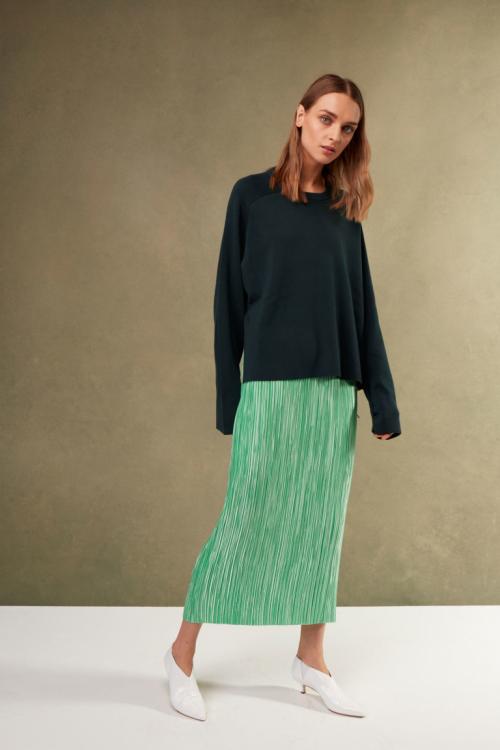 Изумрудная юбка с чем носить. С чем носить зеленую юбку разных фасонов