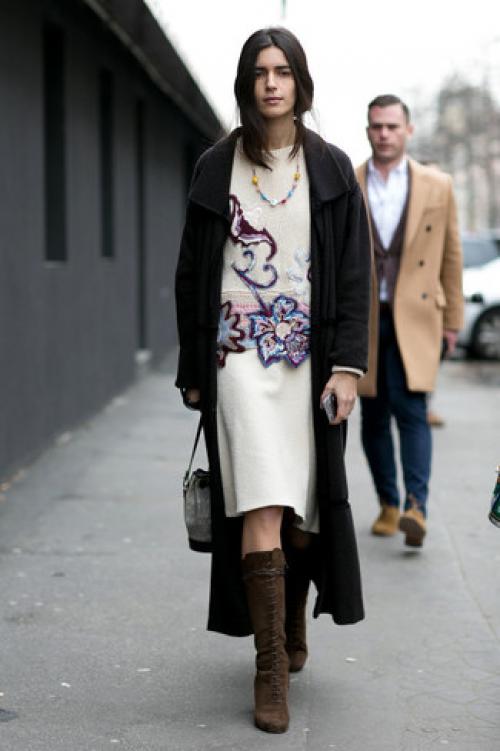 Как обыграть черное пальто. Черное пальто 03