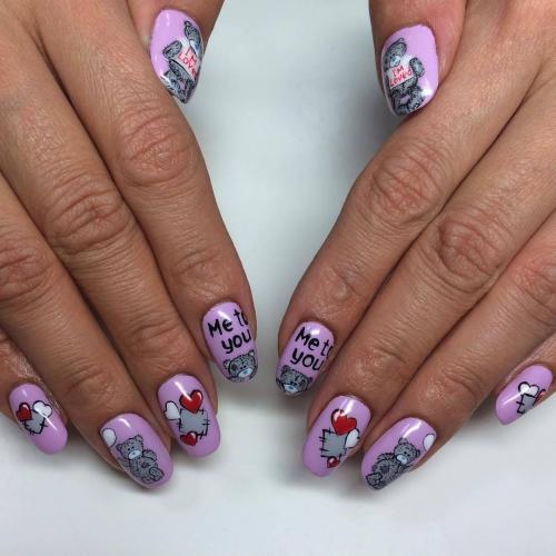 Маникюр с сердцем. Маникюр с сердечками: фото самых стильных идей