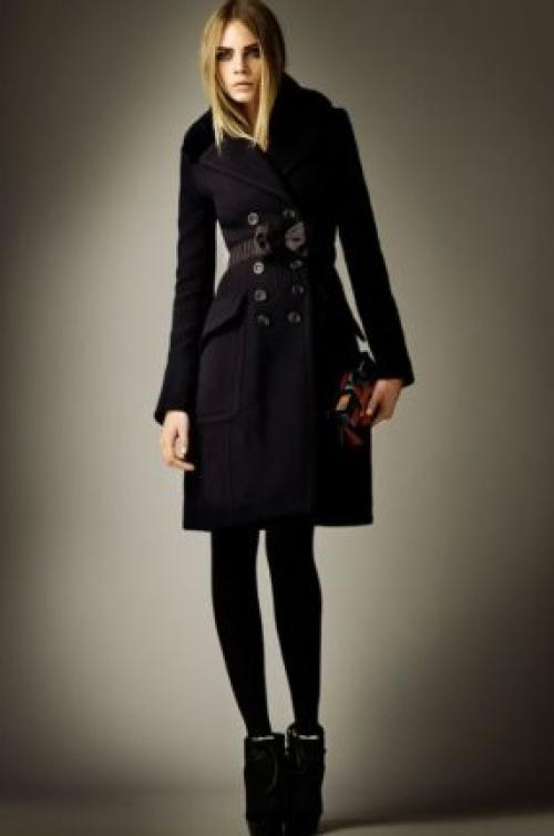 Черное пальто женское сочетание цветов. Зимнее чёрное пальто