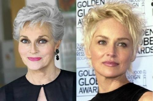 Стрижк.  Короткие стрижки 2020 для 50-летних женщин