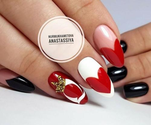 Маникюр френч сердце. Френч в форме сердца: 18 идей изящного маникюра 14 Маникюр френч сердце. Френч в форме сердца: 18 идей изящного маникюра 14