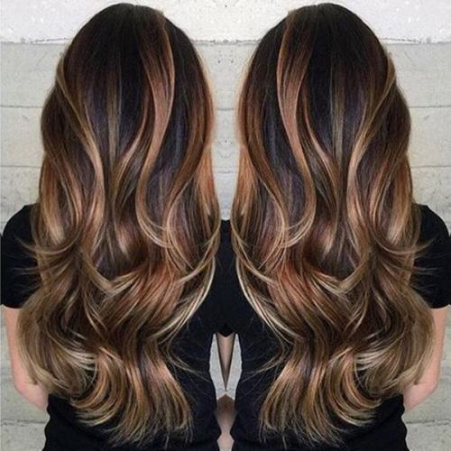 Мелирование на темные волосы. Мелирование на длинные, средние и короткие темные волосы