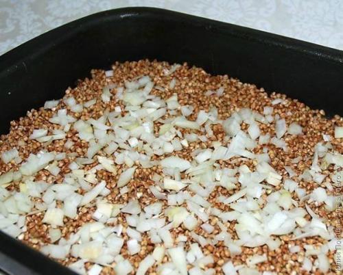 Курица с гречкой в духовке под сыром. 01