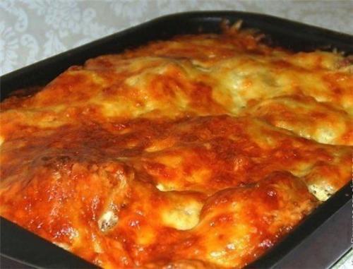 Курица с гречкой в духовке под сыром. 06
