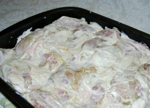 Курица с гречкой в духовке под сыром. 04