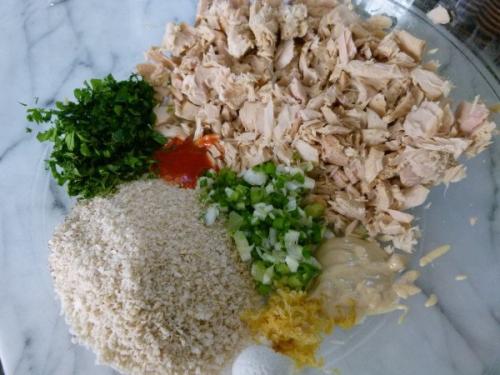 Оладьи с рыбой и овсяными хлопьями. 02