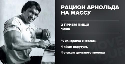 Рацион на массу от арни. 01