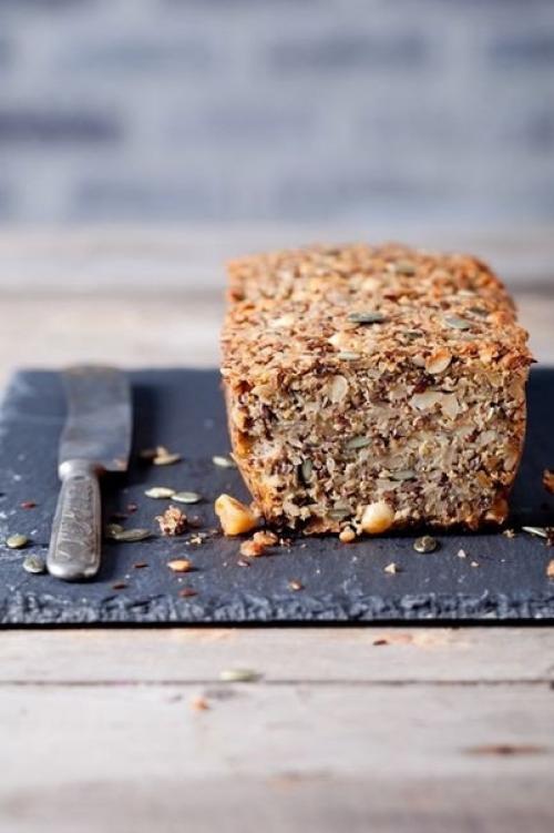 Полезный хлебушек.  Зерновой и без дрожжей! 01