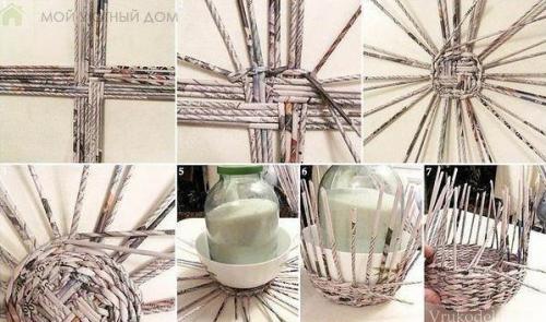 Трудно поверить, что такая красота из газетных трубочек! 03