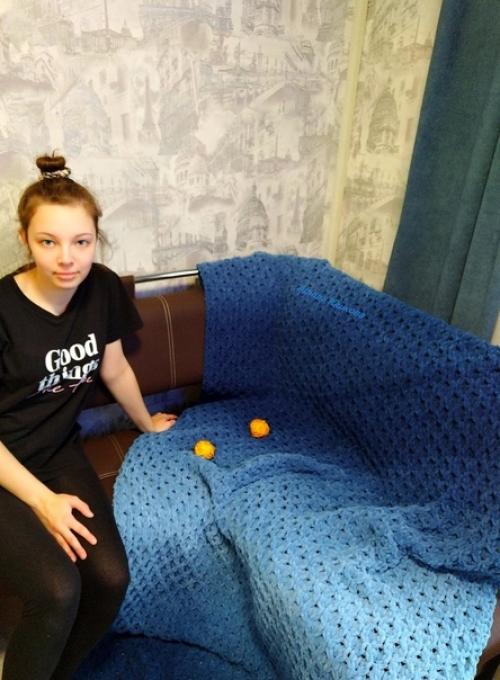 Автор чудного пледика - чудная девочка Ариша юшкова. 04