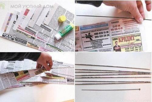 Трудно поверить, что такая красота из газетных трубочек! 02