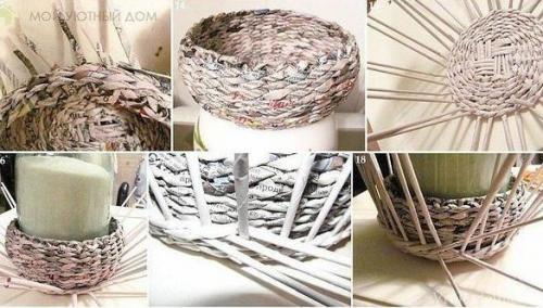 Трудно поверить, что такая красота из газетных трубочек! 06