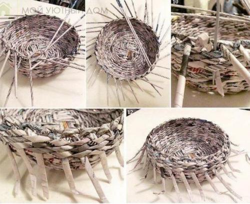 Трудно поверить, что такая красота из газетных трубочек! 04