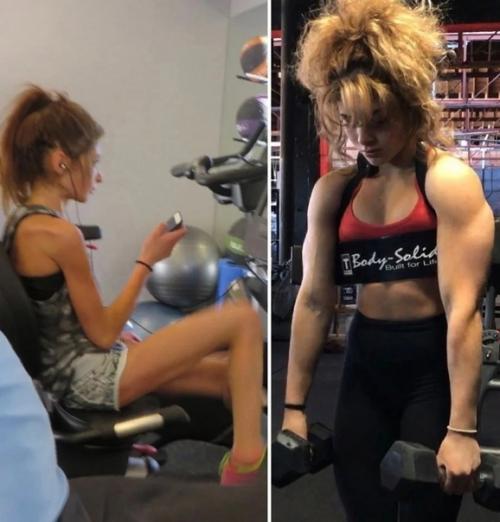 Победила анорексию и стала профессиональной сильной штангисткой. 02