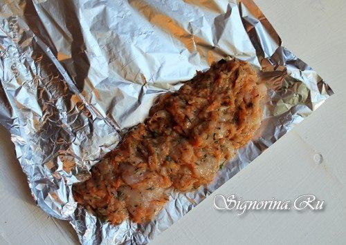 Колбаса из куриного Филе с овощами. 07