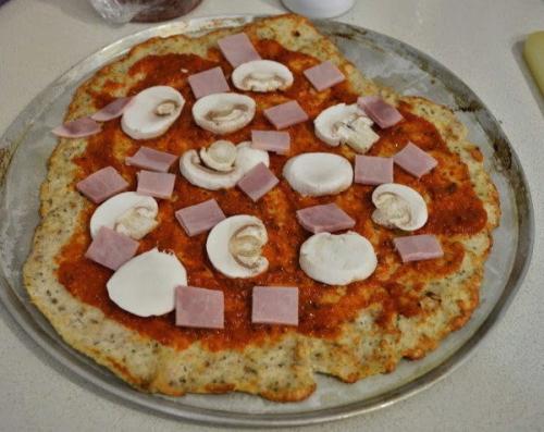 Низкокалорийная куриная пицца. 05 Низкокалорийная куриная пицца. 05