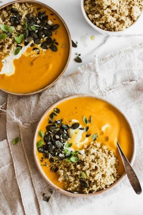 Сливочный тыквенный крем - суп всего 181 ккал на порцию! 02