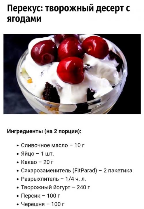 Меню на день для похудения (1200 ккал). 04