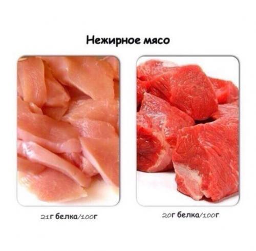 Содержание белка в распространенных продуктах. 03