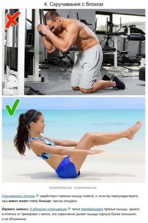 5 упражнений, из-за которых вы кажетесь полнее, и их 5 альтернатив. 03