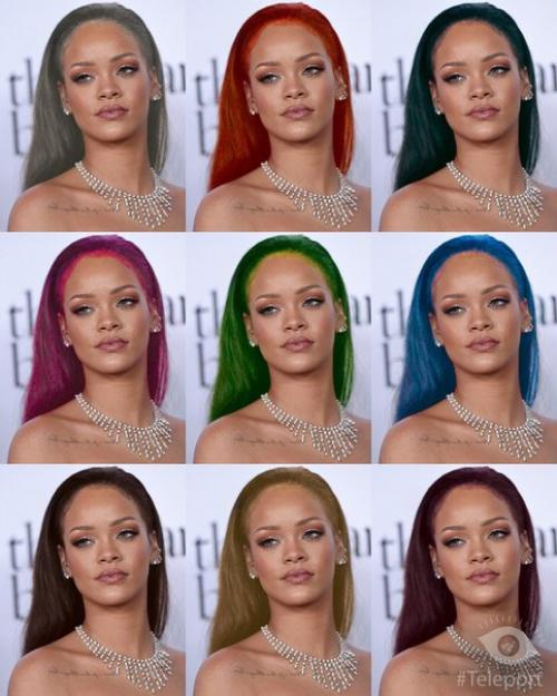 Социальные сети взорвало новое мобильное приложение Teleport, которое автоматически за 1 секунду превращает фото в коллаж с разными цветами волос. 09