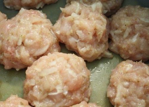 Куриные шарики в соусе. 02 Куриные шарики в соусе. 02