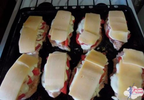 Диетическое Мясо По-французски из куриного Филе. 02 Диетическое Мясо По-французски из куриного Филе. 02