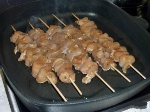 Шашлык из курицы в духовке. 01 Шашлык из курицы в духовке. 01