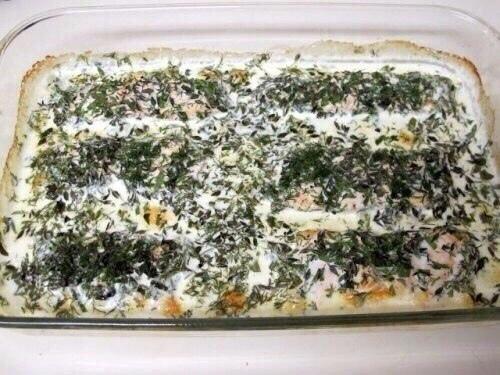 Горбуша в сливках. 06