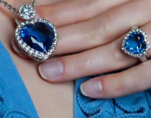 Комплект ожерелья Сердце Океана из фильма титаник! 03