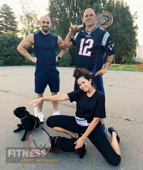 Нaстя Кaменских и Пoтап вместе активно занимаются спортом! 01