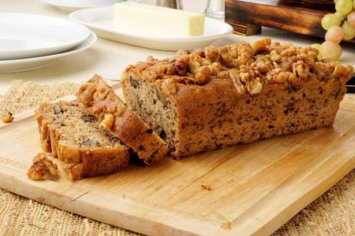ПП- Овсяный кекс с бананом и орехами.
