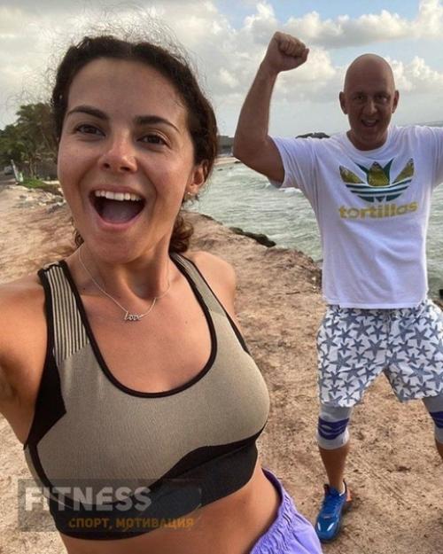 Нaстя Кaменских и Пoтап вместе активно занимаются спортом! 02