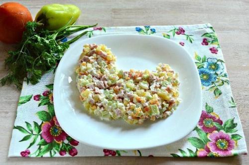 Новогодний салат 2017. 07