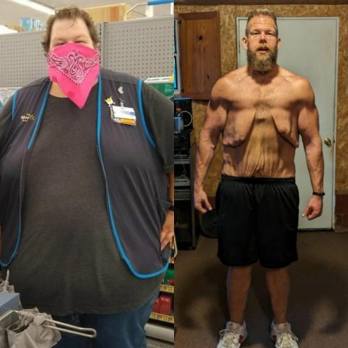 Мужчина из США похудел на 159 кг за 2 года из-за страха за здоровье. 01