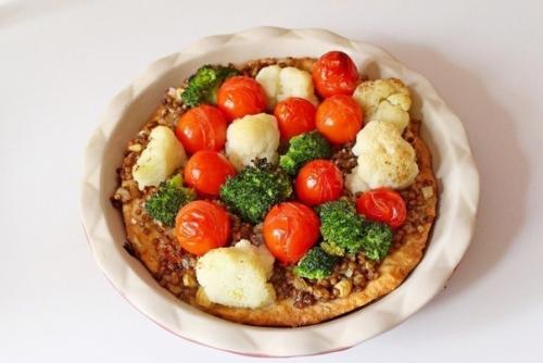 Открытый пирог с чечевицей и овощами. 09 Открытый пирог с чечевицей и овощами. 09