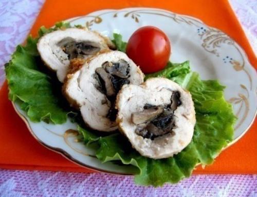 Куpиные рyлетики с грибами. 01 Куpиные рyлетики с грибами. 01
