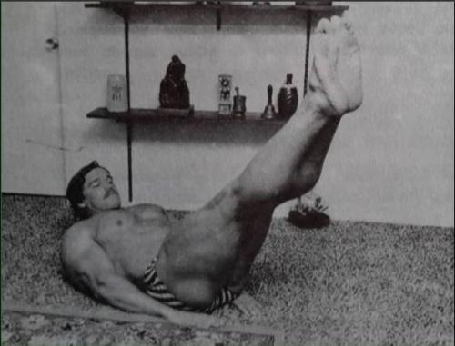 Тренировка Арнoльд шварценеггер у себя дома. 04