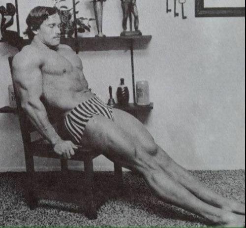 Тренировка Арнoльд шварценеггер у себя дома. 01