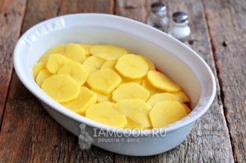 Курица под овощной шубой. 05