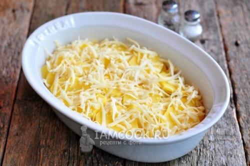 Курица под овощной шубой. 06