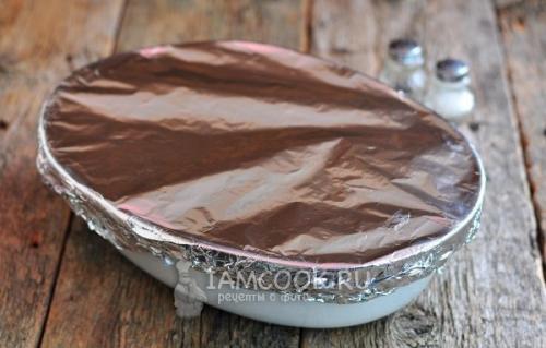 Курица под овощной шубой. 07