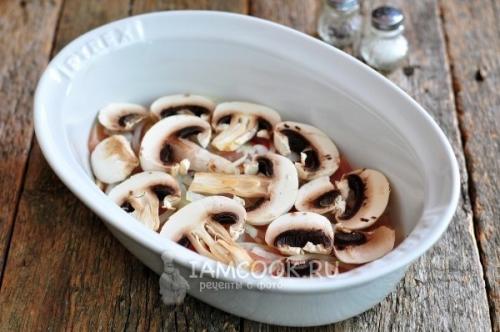 Курица под овощной шубой. 03