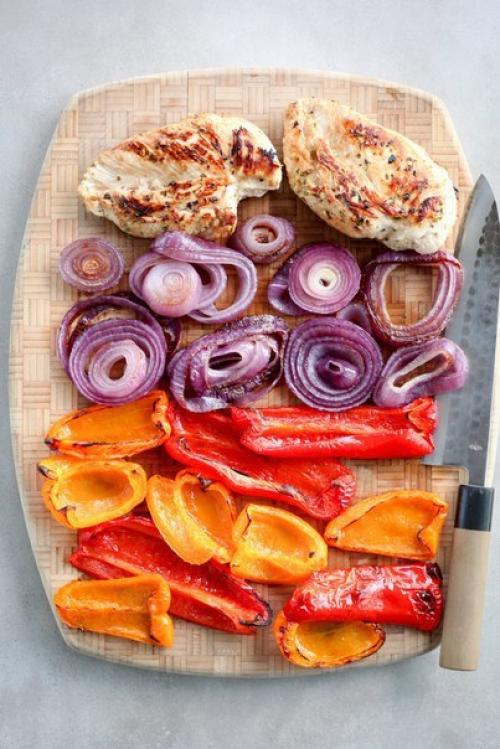 Потрясающе красивый и вкусный куриный фахитас, высокобелковое блюдо для худеющих: 03