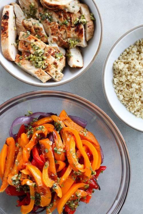 Потрясающе красивый и вкусный куриный фахитас, высокобелковое блюдо для худеющих: 04