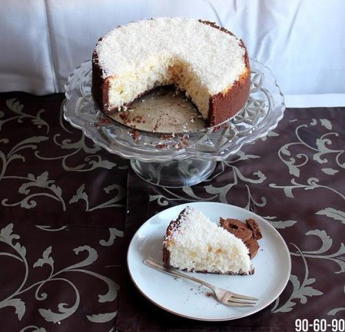 Кокосовый чизкейк с кусочками ананаса. 04 Кокосовый чизкейк с кусочками ананаса. 04