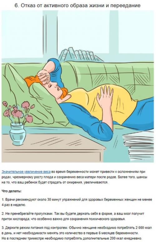 7 вещей, которые делают беременные женщины и которые могут сказаться на здоровье ребенка. 05
