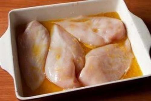 Куриные грудки в медово - лимонном маринаде. 01