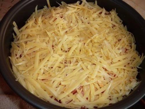 Овощи, запеченные слоями в мультиварке. 07